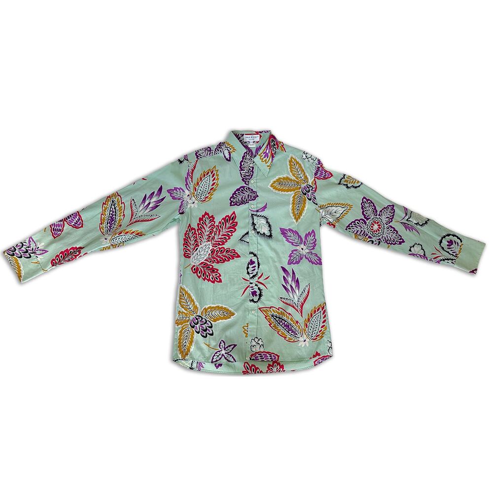 Paul & Joe Men's Floral Cotton Button-Down Made in France
